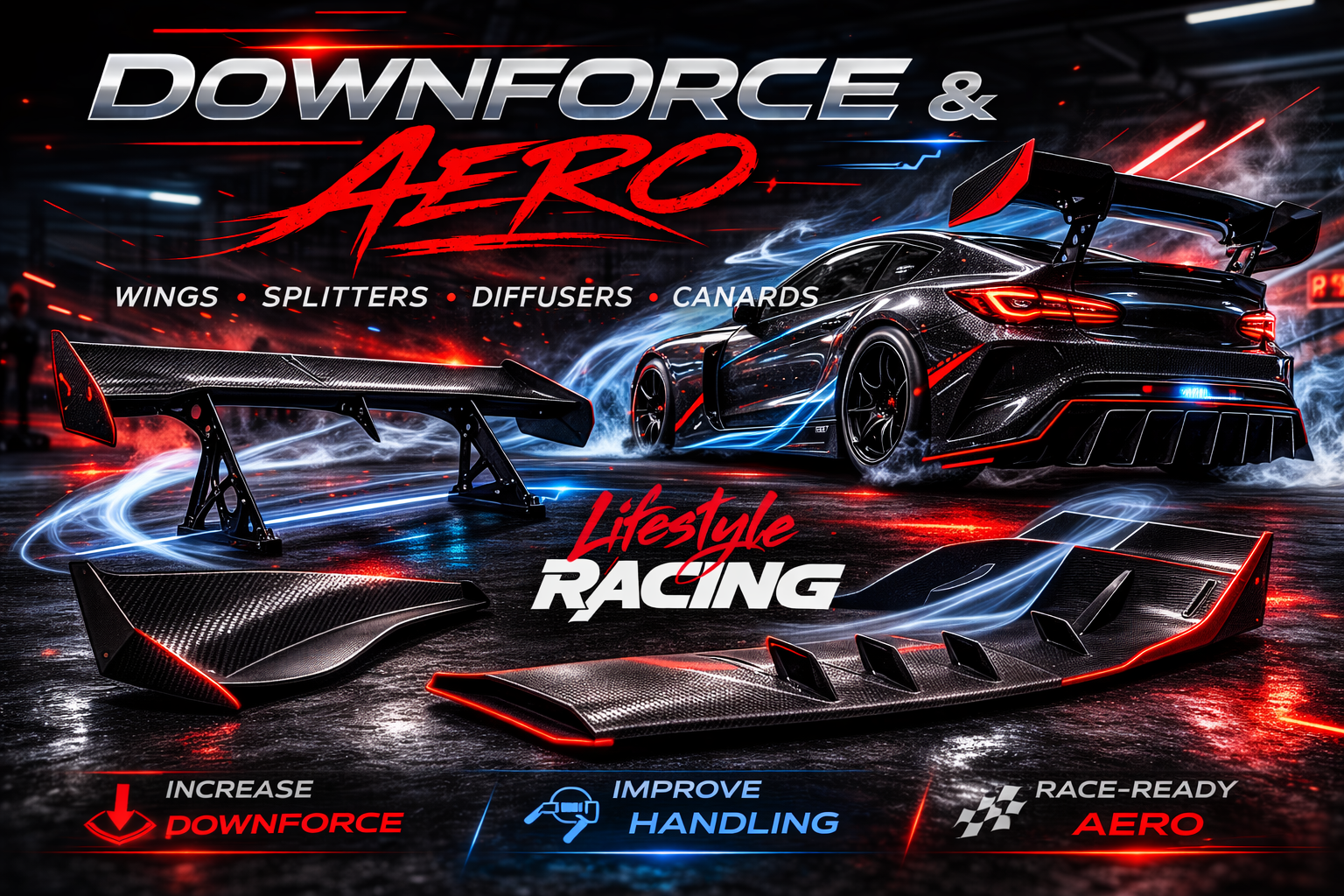 Downforce and aerodynamic performance upgrades